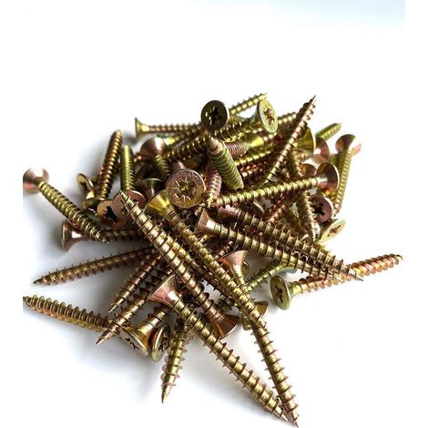 ForgeFix MPS4530Y Multi-Purpose Pozi Compatible Screw CSK ST ZYP 4.5 x 30mm Box 200 FORMPS4530Y