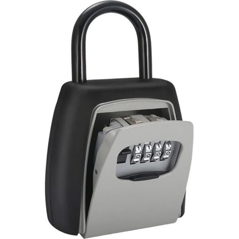 Wall Mounted Key Box, 2 in 1 Password Box Door Handle Door Box Password Decoration Codelock Delivery Storage Key Password Password Boxes (1/5)