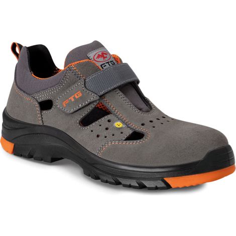 FTG Neptune S1P SRC ESD Sicherheitssandalen - 41 EU - Grau