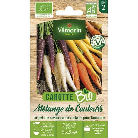 Carotte Mélange de Couleurs - BIO Vilmorin (1/2)