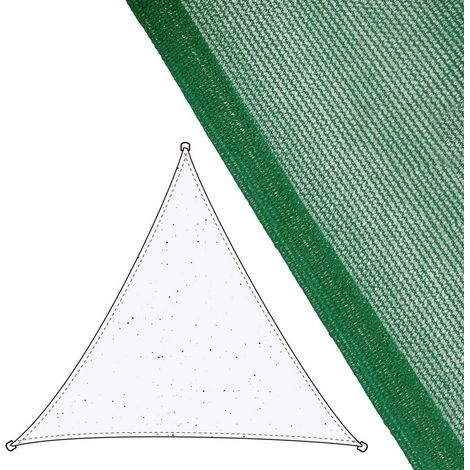 Voile d'ombrage Vela sombreo Vert 500 x 500 x 0,5 cm Auvent