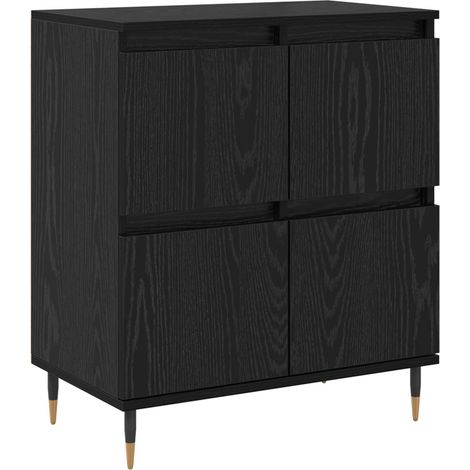 Maison Exclusive - Credenza Rovere Nero 60 x 35 x 70 cm