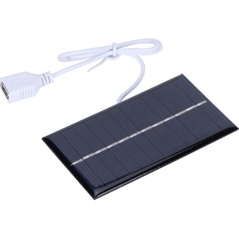 Panneau Solaire 1W 6V, Panneau Solaire Bricolage en Polysilicium, Panneau de Charge Solaire à Taux de Conversion Photoélectrique élevé pour Pompes à Eau Jouets Lampes (1/5)