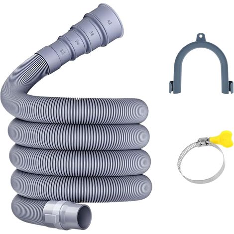 Kit de tuyau d'évacuation des eaux usées pour caravane et camping-car - Ensemble de tuyau d'évacuation des eaux usées pour caravane avec tuyau pliable et adaptateur réglable - Accessoire pour (1/5)
