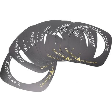 10 pièces Collier Chauffant Cire Professionnel Accessoire Anneau de Protection (Carré) (1/5)