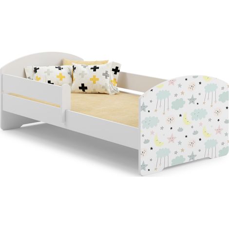 Letto per bambini LUK con sponda 160x80 Stelle
