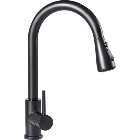 Kitchen Pull Out Tap PAIMUN Black (1/5)