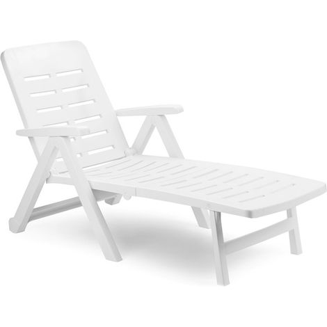 LETTINI SDRAIO IN RESINA CON RUOTE SMERALDO CM189x72xH96 (1/10)
