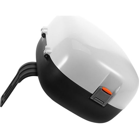Coffre De Rangement Arrière Universel en Aluminium pour Porte-Bagages Facile À Assembler pour Scooters Électriques Blanc (1/5)