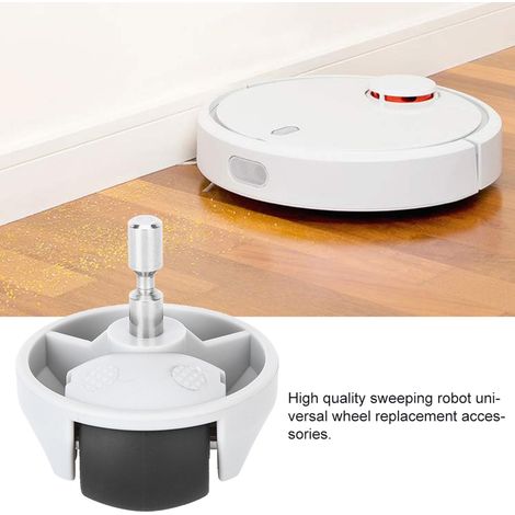 Universelles Ersatzrad für Xiaomi Saugroboter der 2. Generation, schwarzes ABS, 5 cm, inklusive Lieferung (1/5)