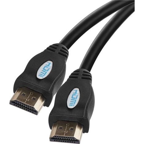 EMOS High Speed HDMI 1.4 Kabel mit Ethernet ECO, FULL HD, 4K Ultra HD, 3D, ARC, A-Stecker auf A-Stecker 1,5 m schwarz, SL0101 (1/4)