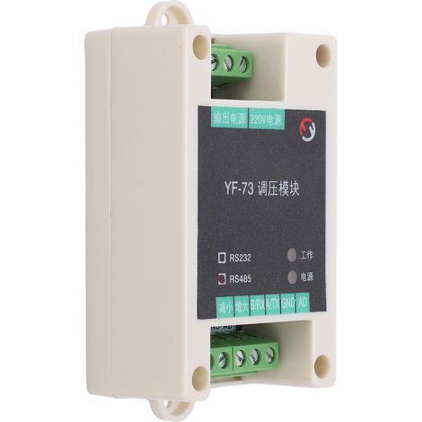 Module régulateur de tension AC 1000W puissant variateur éclairage vitesse chauffage tableau 220V blanc ABS commande manuelle série (1/5)