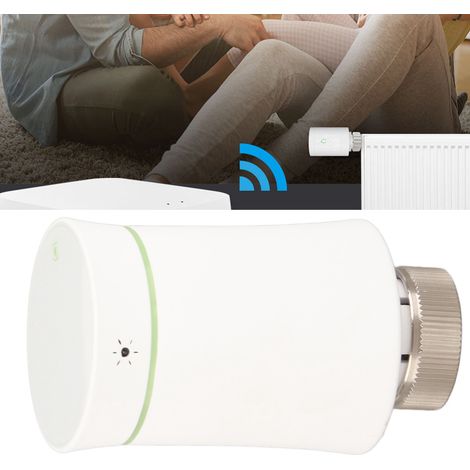 HY368 ZIGBEE Graffiti Robinet de radiateur intelligent contrôlé par application, thermostat intelligent rétroéclairé à commande vocale (1/5)