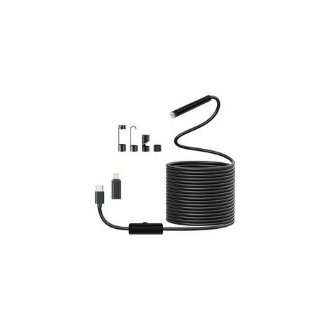 Camera Endoscopique D'inspection 1920 HD Serpent avec 8 LED Pas de WiFi Camera Inspection Canalisation pour Android et iOS(5M) (1/5)