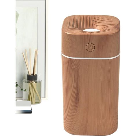 Small Room Humidifier, Portable 300ml Tank, Silent with Light Air Purifier for Bedroom, Travel Ultrasonic Humidifier - For Living Room, Office, Travel, Car, Meditation (1/5)