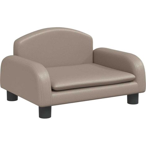 Cuccia per cani comodo divano cappuccino 50 x 40 x 30 cm similpelle marrone 020043076