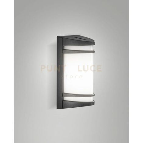 PIX APPLIQUE GRIGIO SCURO DA ESTERNO 1 LUCE ATTACCO E27 IP54