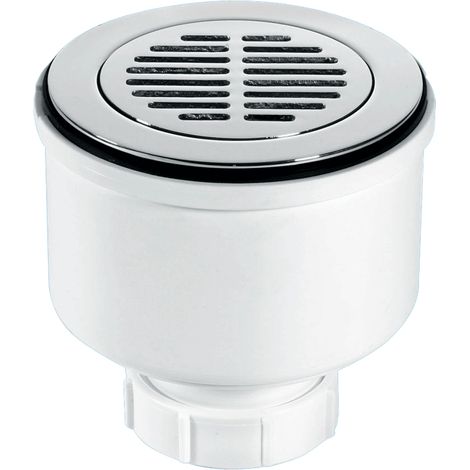 McAlpine ST90CPB-S-V 90mm x 50mm Water Seal Shower Trap with 2" Universal Vertical Outlet with removable 110mm Flange. (1/3)