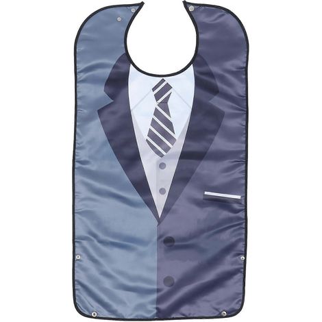 Bavoir imperméable pour adulte, tablier lavable, protège-vêtements et bavoir anti-salive-86x46cm