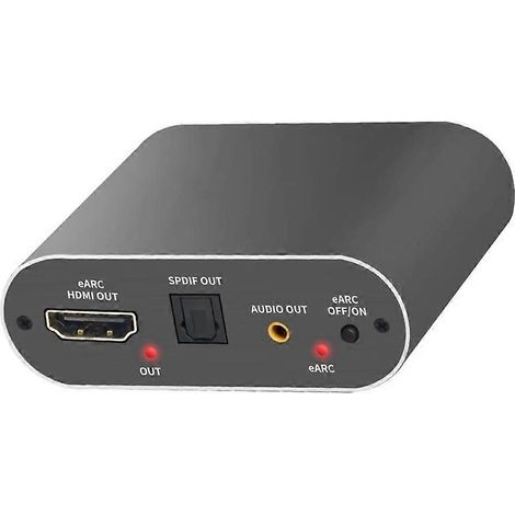 Extracteur audio 2.1 compatible HDMI, répartiteur 8K 60 Hz, sorties stéréo optique Toslink et RCA pour PS5, Xbox Switch et TV (prise US). (1/5)