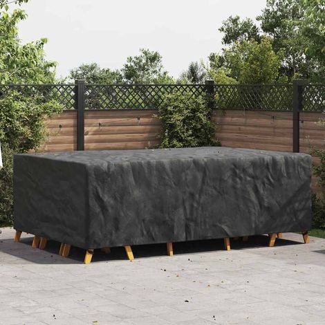 vidaXL Copertura per mobili da esterno Nero 300 x 200 x 90 cm 210D (1/4)