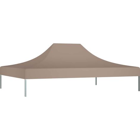 Toit de tente de réception - Toit de tonnelle - Accessoire Tonnelle 4x3 m Taupe 270 g/m² fr11365 - Maison La Vie (1/5)