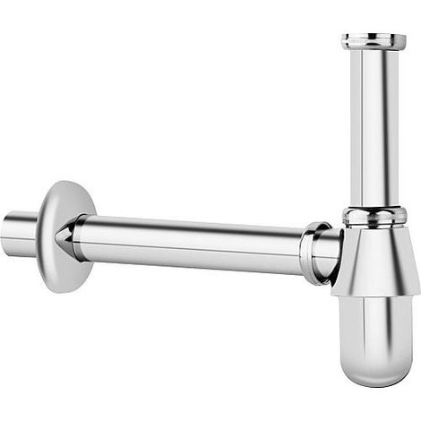 Siphon bouteille laiton chromé 11/4" DN 32 controle DIN