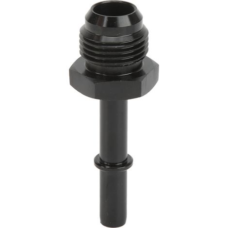 Ortviai Raccord EFI à Déconnexion Rapide AN6-3/8" en Alliage d'Aluminium Anodisé Noir pour Filtre et Rail d'Essence