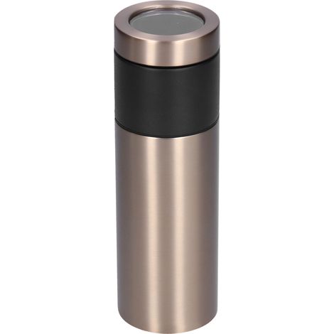 Gobelet à café en acier inoxydable avec filtre, mug isotherme sous vide pour eau, bouteille de voyage extérieur
