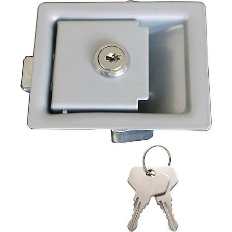 VURAHOME - Serrure de porte d'entrée de camping-car - Serrure de porte mécanique pour camping-car (argent)