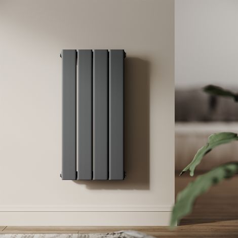 SONNI Design Heizkorper klein Weiß/Anthrazit Flachheizkörper Vertikal Paneelheizkörper 600x311mm 222 Watt (1/5)
