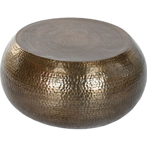 Mesa Centro Aluminio 60X60X30 Dorado (1/3)