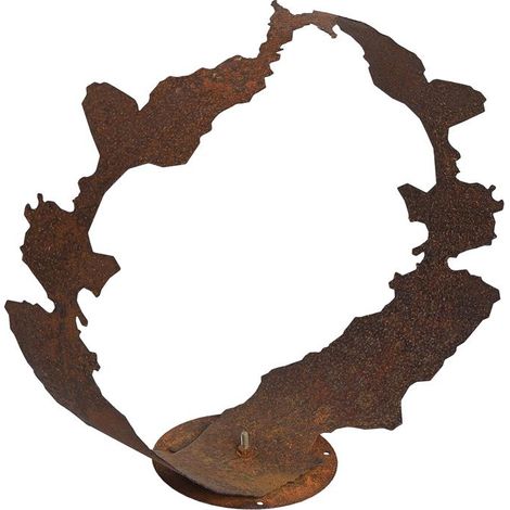 Dekofigur Gartendeko Edelrost Skulptur Gartenskulptur Rost Figur Dekoration Deko 48 cm