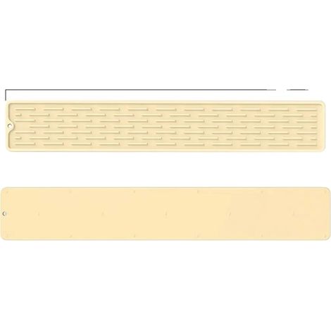 Tappetino drenante, materiale in silicone, design antiscivolo, GIALLO, L-a (1/2)