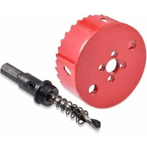 100mm Bi-Metal Hole Saw – For hardwood, aluminum, iron, plastic – 25mm Cutting Depth – Compatible with pistol-grip drills (1/4)