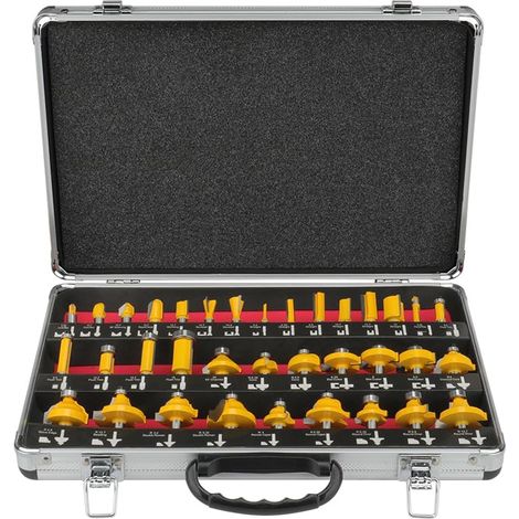 Router Bits Set 35pcs 8mm Shank Woodworking Tools for Wood Router Bits Industrial Grade Wood Burrs for Hard and Soft