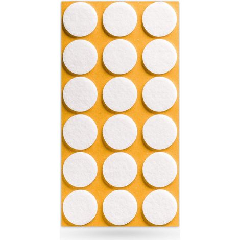 Filzgleiter Ø 25 x 3 mm selbstklebend weiß (1/2)