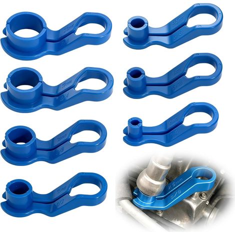 7 Pcs Fuel Line Disconnect Tool Set, AC Line Removal Tool Kit for Vehicles, Air Conditioning Pipe Quick Disconnect Tools, Transmission Oil Cooler Line Repair Equipment for Car Auto Maintenance