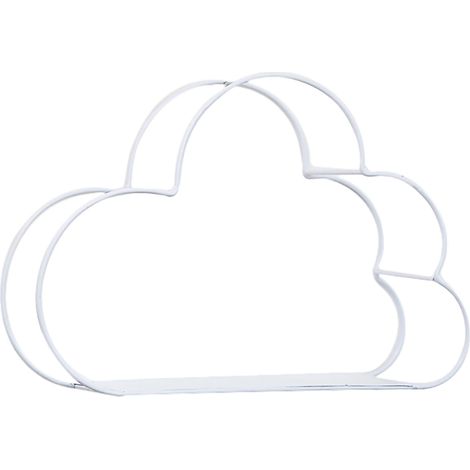 Étagère Murale en Forme de Nuage pour Pots de Fleurs, Livres et Figurines - Rangement Décoratif