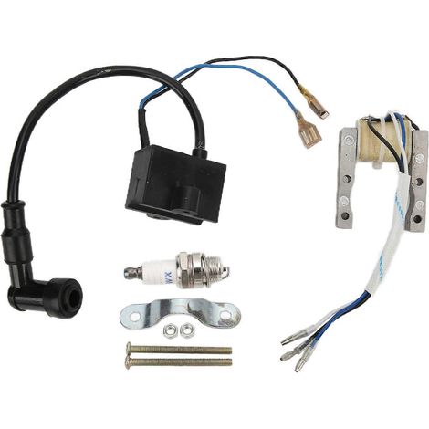 Kit CDI (matériaux métalliques et en caoutchouc) pour bobine d'allumage de bougie d'allumage de stator de magnéto compatible avec les vélos électriques de 49 à 80 cm3. (1/5)