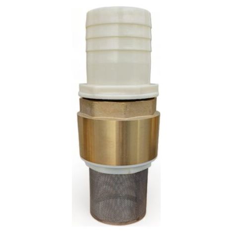 Clapet anti retour en laiton avec crépine et manchette, pour pompe - 3 pouces (80 mm) (1/3)