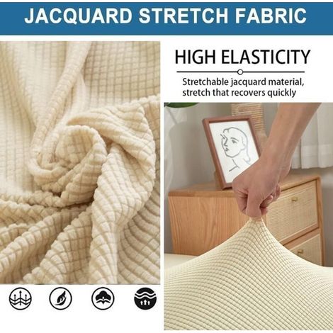 Bardusch-Housse extensible de canapé-lit sans bras, 1-3 places, coloris Q, 165-200 cm (1/2)
