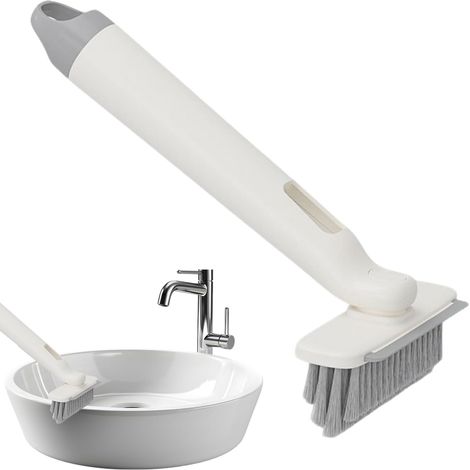 Brosse de nettoyage pour joints de carrelage rotative à 360° Outil de nettoyage des joints de carrelage pour sols, murs, fenêtres, douches, salle de bain, toilettes, cuisine et maison (usage industri
