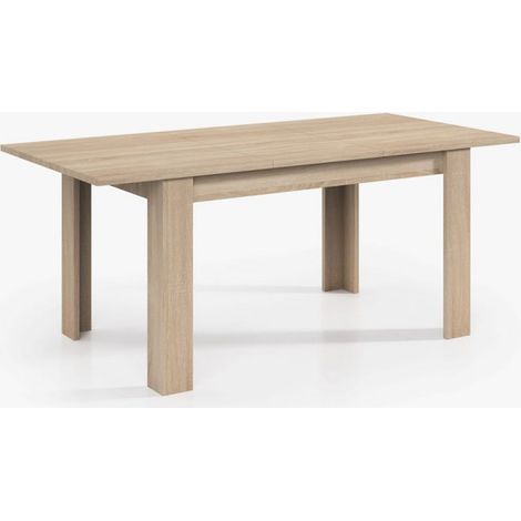 Pegane – Table extensible chêne 140-190 cm – H 78 cm, P 90 cm – Design moderne pour salle à manger – Élément indispensable intérieur (1/5)