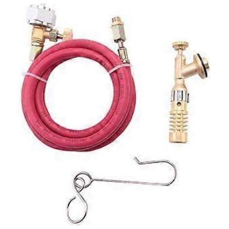 Torche à gaz turbo Mapp pour plomberie, avec tuyau pour kit de soudage au propane