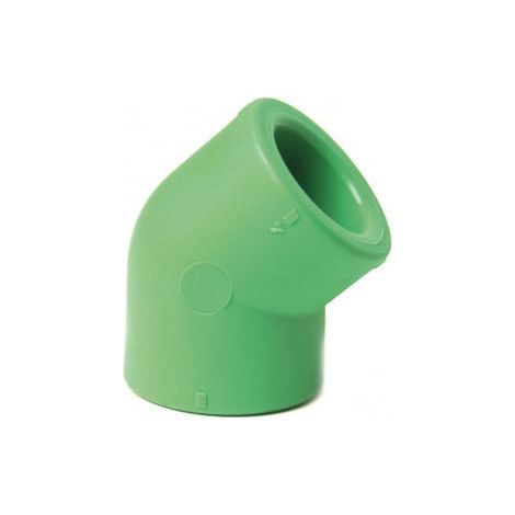 Gomito 45° femmina in pp-r per tubazioni idriche Ø32 mm sistema polymelt ecosan bampi vg432000