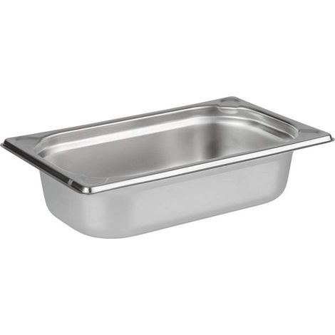 bac gastronomique aps en acier inoxydable 26,5 x 16,2 cm, hauteur 65 mm, capacité 1,8 l (1/5)