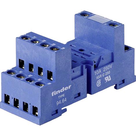 Finder 94.64 Relaissockel    (L x B x H) 28 x 27 x 71 mm  1 St.