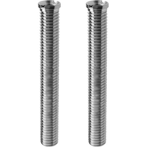 Store Lot de 2 Vis à Panier d'Évier de Cuisine, 90 mm, Extension de Boulon, Fermeture à Tamis M12, Accessoires de Fixation pour Bouchon de Tamis, Argent (1/5)