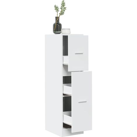 Apothekerschrank Weiß 30x41x118 cm Holzwerkstoff